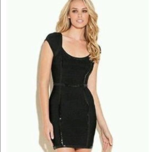 Guess Dresses & Skirts - Guess Black Sequin bandage bodycon dress